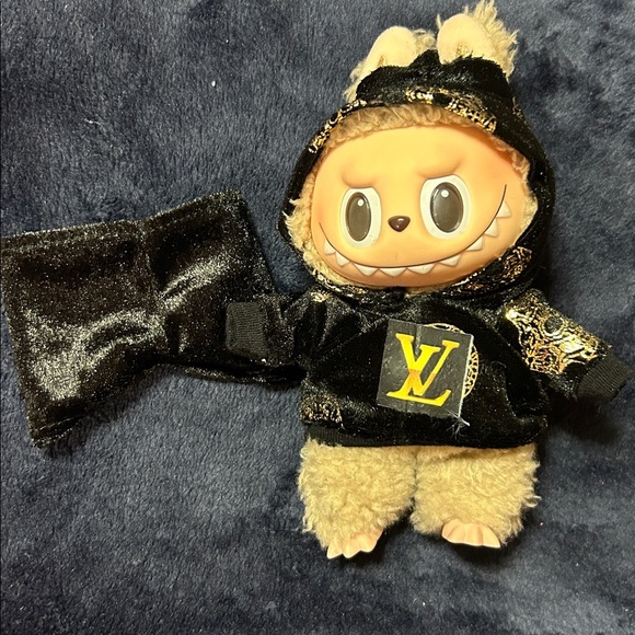 Charming Black and Gold Stuffed Animal! Outfit only!! No doll!! - Picture 4 of 6